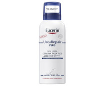 Espuma hidratante para pies, ideal para piel muy seca y áspera EUCERIN Urea repair plus 400 ml.
