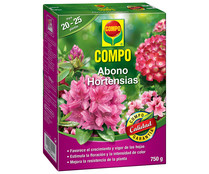 Caja de 0.75 kilos de abaono granulado especial para hortensias COMPO.