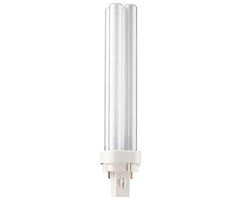 Bombilla de bajo consumo G24D-3, 26W, luz neutra 4000K, PHILIPS.