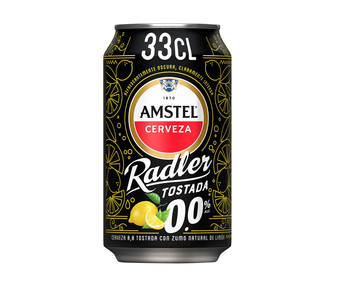 Cerveza tostada con limón 0,0 % alcohol  AMSTEL RADLER 33 cl.