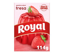 Gelatina en polvo sabor fresa  ROYAL 114 g.