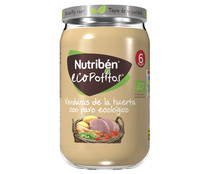 Potitos® de verduras de la huerta con pavo ecológico, a partir de 6 meses NUTRIBÉN Ecopotitos 235 g.