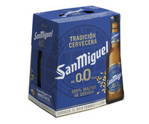 Cervezas sin alcohol 0% SAN MIGUEL Pack 6 uds. x  25 cl.