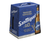 Cervezas sin alcohol 0% SAN MIGUEL Pack 6 uds. x  25 cl. - Alcampo