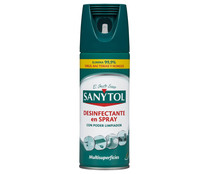 Desinfectante multisuperficies eficaz virus y bacterias, SANYTOL 400 ml.