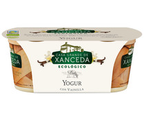 Yogur vainilla ecológico XANCEDA 2 uds. de 125 gr,