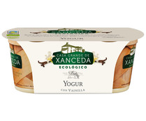 Yogur vainilla ecológico XANCEDA 2 uds. de 125 gr,