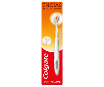 Cepillo de dientes suave con acción revitalizante de encías COLGATE Encías revitalizantes. Cepillo de dientes suave con acción revitalizante de encías COLGATE Encías revitalizantes.