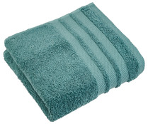 Toalla lisa de baño, 100% algodón, densidad de 500g/m², color azul, ACTUEL.