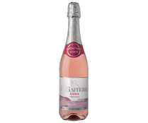 Sidra rosada espumosa, elaborada en Asturias EL GAITERO rosé botella de 75 cl.