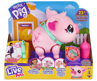 Mascota interactiva My little pig pet con 25 sonidos y reacciones, LITTLE LIVE PETS. Mascota interactiva My little pig pet con 25 sonidos y reacciones, LITTLE LIVE PETS.