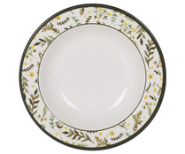 Plato hondo fabricado en porcelana, 22 cm, Castroverde SANTA CLARA.
