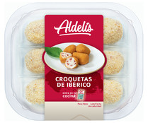 Croquetas con jamón ibéricos, listas para freir ALDELÍS 6 uds.