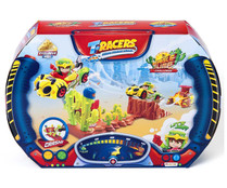 Playset pista Eagle jump con coche y accesorios, T-RACERS.