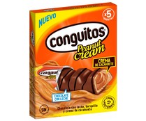 Barrita rellena de crema de cacahuete CONGUITOS pack 5x23 g.