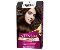 Tinte de pelo permanente tono 3.65 castaño chocolate PALETTE Intensive creme color.