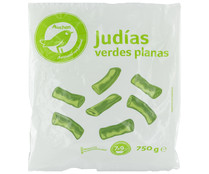 Judías verdes planas troceadas y ultracongeladas PRODUCTO ECONÓMICO ALCAMPO 750 g.