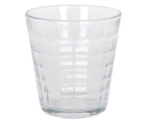 Vaso de vidrio transparente, 0,275 litros, Prisme LAV.