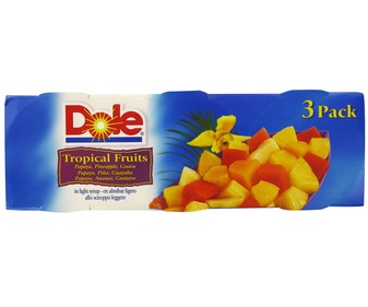Macedonia de frutas tropicales en almíbar 139 gramos Macedonia de frutas tropicales en almíbar 139 gramos