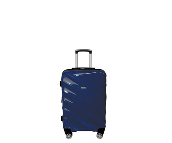 Maleta mediana rígida de 65 centímetros, 8 ruedas ABS, color azul oscuro, AIRPORT ALCAMPO. Maleta mediana rígida de 65 centímetros, 8 ruedas ABS, color azul oscuro, AIRPORT ALCAMPO.
