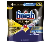 Detergente para lavavajillas máquina Quantum Ultimate FINISH QUANTUM ULTIMATE 45 uds. 580,5 g.