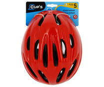 Casco de ciclismo infantil modelo Basic, color rojo CUP'S ALCAMPO.