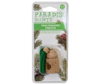 Ambientador de coche con perfumador de madera para colgar con olor a pino PARADISE SCENTS. Ambientador de coche con perfumador de madera para colgar con olor a pino PARADISE SCENTS.