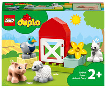 Juego de construcciones Granja y animales con 11 piezas, LEGO DUPLO TOWN 10949.