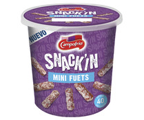 Mini fuets, ideales para tomar como snack CAMPOFRÍO Snack´in Aproximadamente 40 uds.