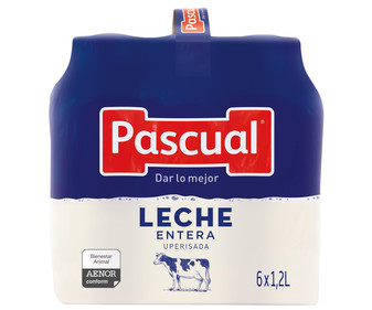 Leche entera PASCUAL 6 x 1.2 l. Leche entera PASCUAL 6 x 1.2 l.