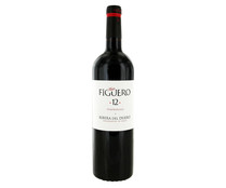 Vino tinto crianza con denominación de origen Ribera del Duero FIGUERO 12 botella de 75 cl.