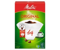 Filtros para cafetera, nº 1x4 MELITTA 40 unidades.