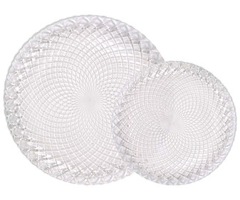 Vajilla completa de 18 piezas de vidrio con diseño en relieve, Diamond LA MEDITERRÁNEA. Vajilla completa de 18 piezas de vidrio con diseño en relieve, Diamond LA MEDITERRÁNEA.