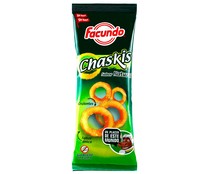 Snack de aros de maíz FACUNDO CHASKIS bolsa de 100 g.