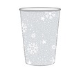 Set de 10 vasos desechables de cartón decorado, 20 cl, ACTUEL.