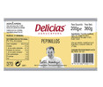 Pepinillos pequeños en vinagre extra DELICIAS frasco de 200 g.