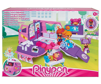 Escenario de juego Socorro ambulancia con luces y sonidos, figura y accesorios médicos, PINYPON. Escenario de juego Socorro ambulancia con luces y sonidos, figura y accesorios médicos, PINYPON.