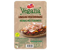Producto vegetariano cocido a base de clara de huevo con hierbas mediterraneas CAMPOFRÍO Vegalia 100 g.