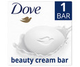 Pastilla de jabón de tocador con 1/4 de crema hidratante DOVE Beauty 90 g.