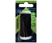 Bobina de hilo de poliéster color negro para todo tipo de telas, 200m., STYLE. Bobina de hilo de poliéster color negro para todo tipo de telas, 200m., STYLE.