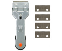 Rasqueta para placa de cocina con 5 cuchillas incluidas, ACTUEL.