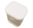 Cubo de basura pedal, beige 24 l.