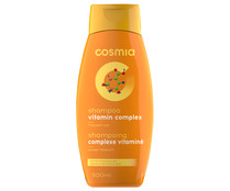 Champú de uso frecuente con complejo de vitaminas, para cabellos normales a grasos COSMIA 500 ml.
