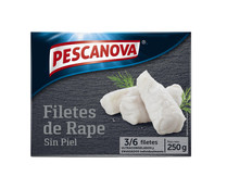 Rape en flietes ultracongelados sin piel, envasados de forma individual PESCANOVA 250 g.