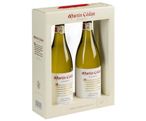 Estuche con 2 botellas de vino blanco albariño con denominación de origen Rías Baixas MARTÍN CÓDAX.