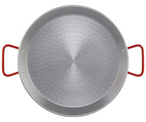 Paellera de acero pulido para cocina de gas, 38cm METALTEX.