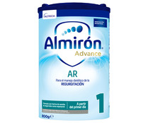 Leche (1) de inicio antiregurgitación a partir del primer día ALMIRÓN  Advance Ar 800 g.
