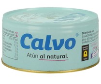 Atún al natural CALVO lata de 160 g.