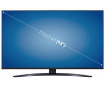 Televisión 109,22 cm (43") LED LG 43UQ91006 4K, HDR 10, SMART TV, WIFI, BLUETOOTH, TDT T2, USB reproductor y grabador, 3HDMI, 50HZ.