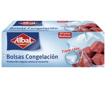 Bolsas de congelación medianas ALBAL 6,8 litros 40 unidades